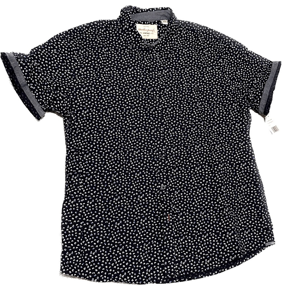 Weatherproof Vintage Men’s XXL Navy Floral Button Down